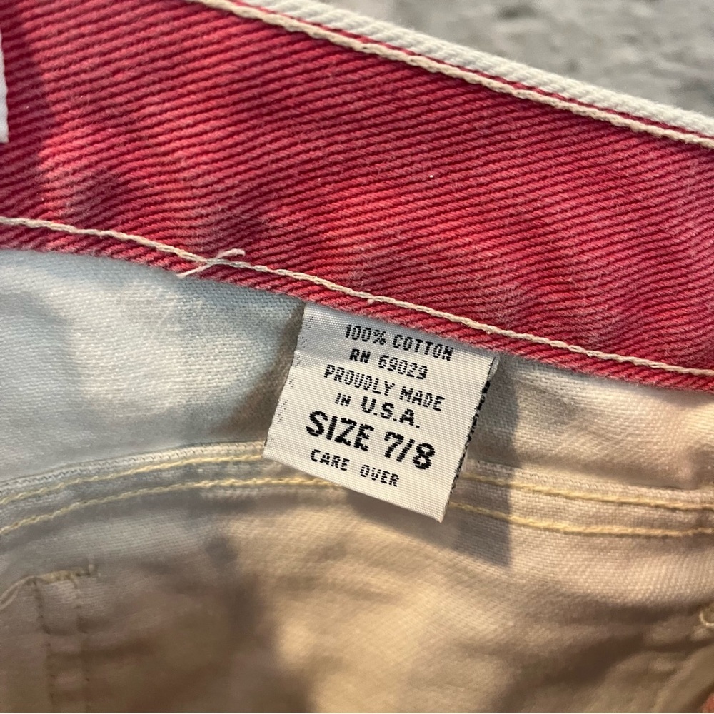 Vintage 80’s 90’s Sotanza Colorblock Stripe Cotton Shorts 26” (7/8) - Picture 7 of 7